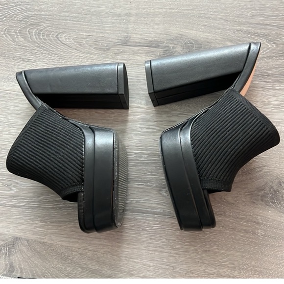 Black Platform Mules - Picture 2 of 3